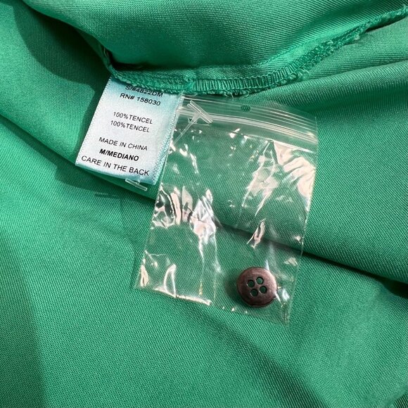 Love Tree | Green Tencel Shirt Dress - Picture 11 of 11